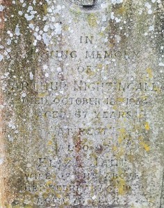 Arthur Nightingale tomb in Didbrook churchyard resized